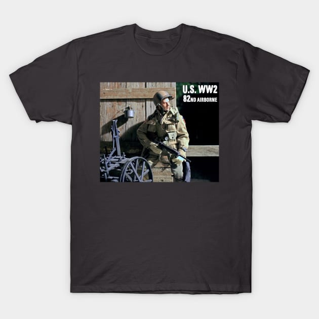 U.S. WW2 82nd Airborne in Normandy T-Shirt by Busybob